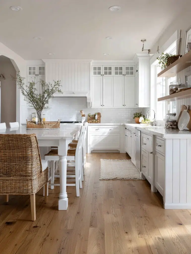 18 Add White Wainscoting