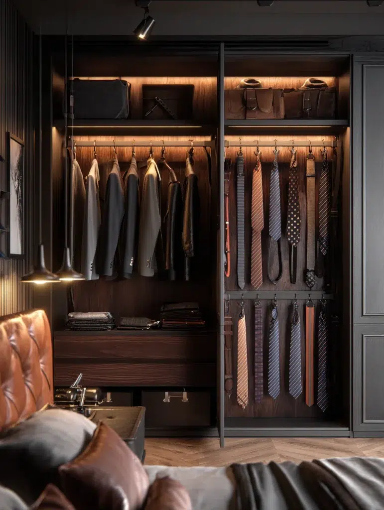18 Wardrobe with Tie and Belt