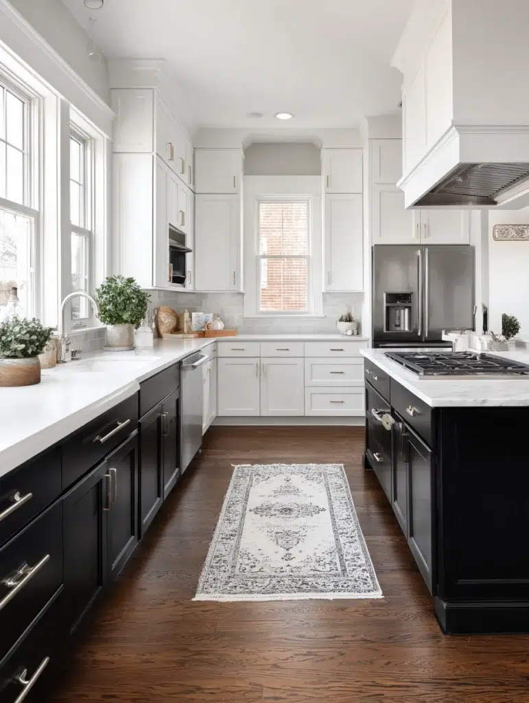 2 Black Lower Cabinets