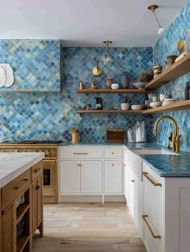 2 Moroccan Inspired Zellige Tiles
