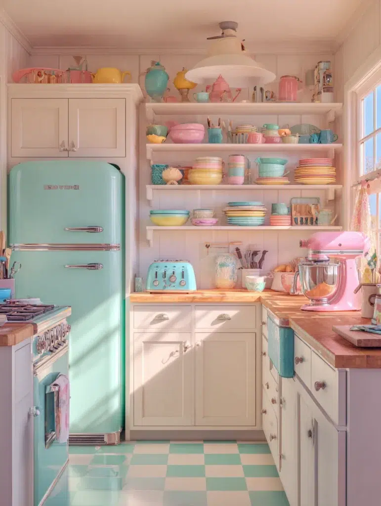 2 Pastel Colored Appliances