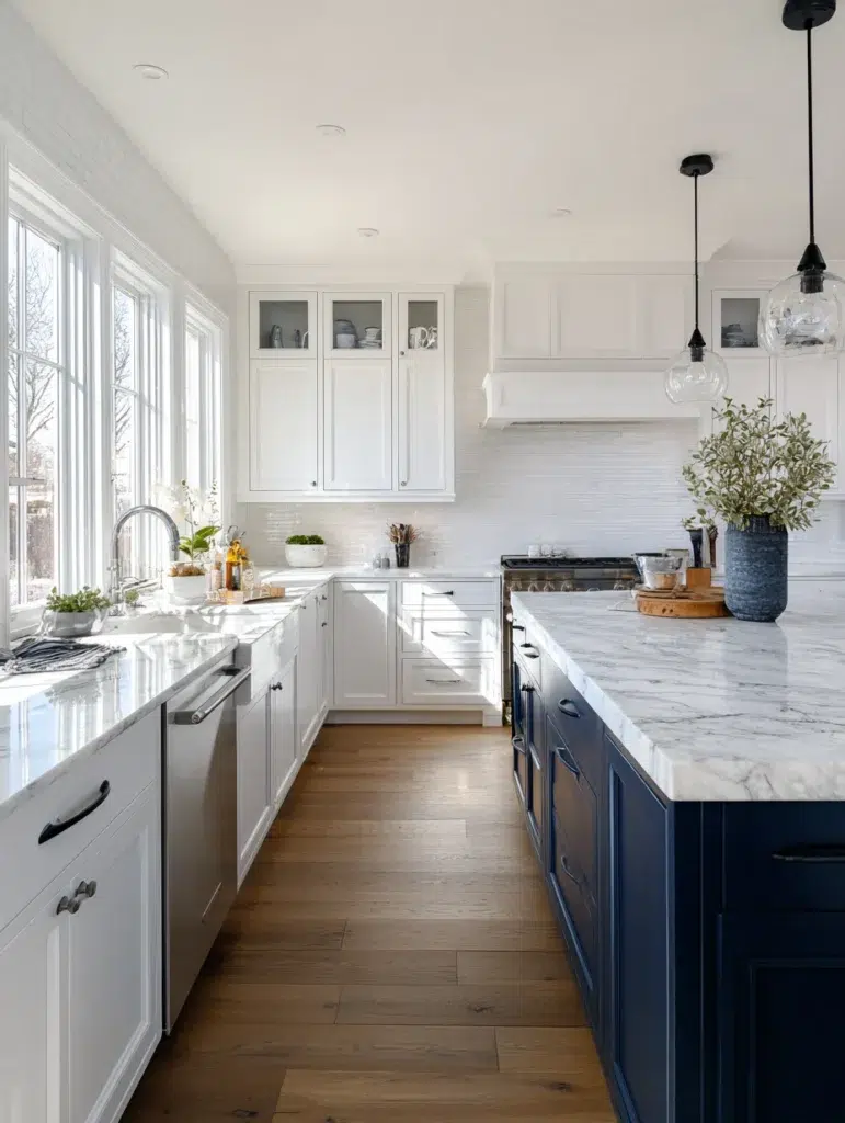 2 Two Tone Cabinets