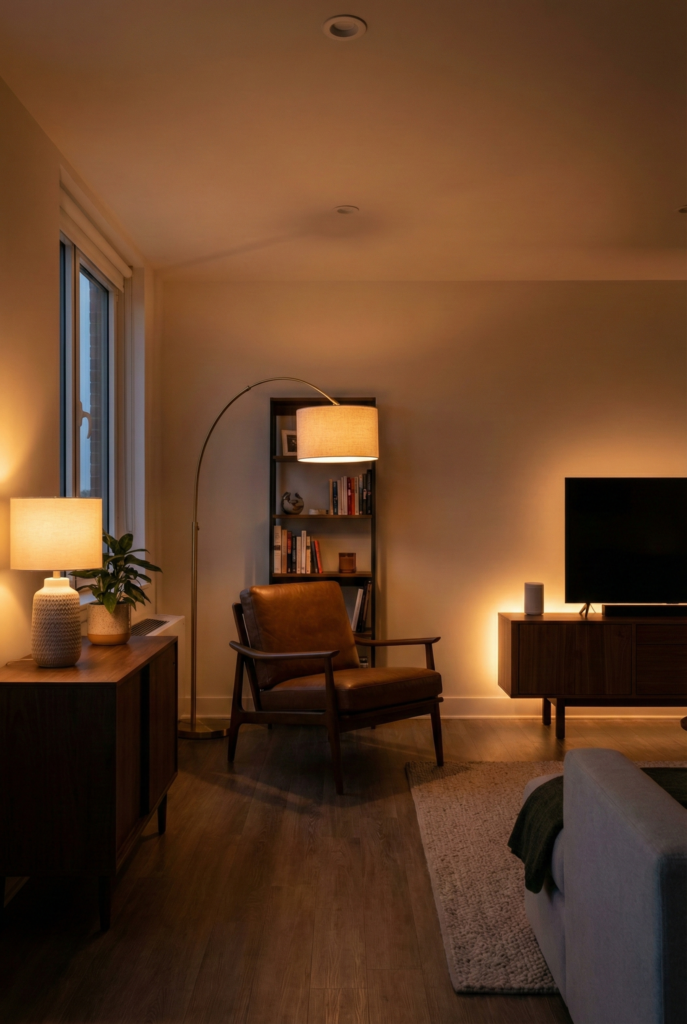 2. Strategic Mood Lighting