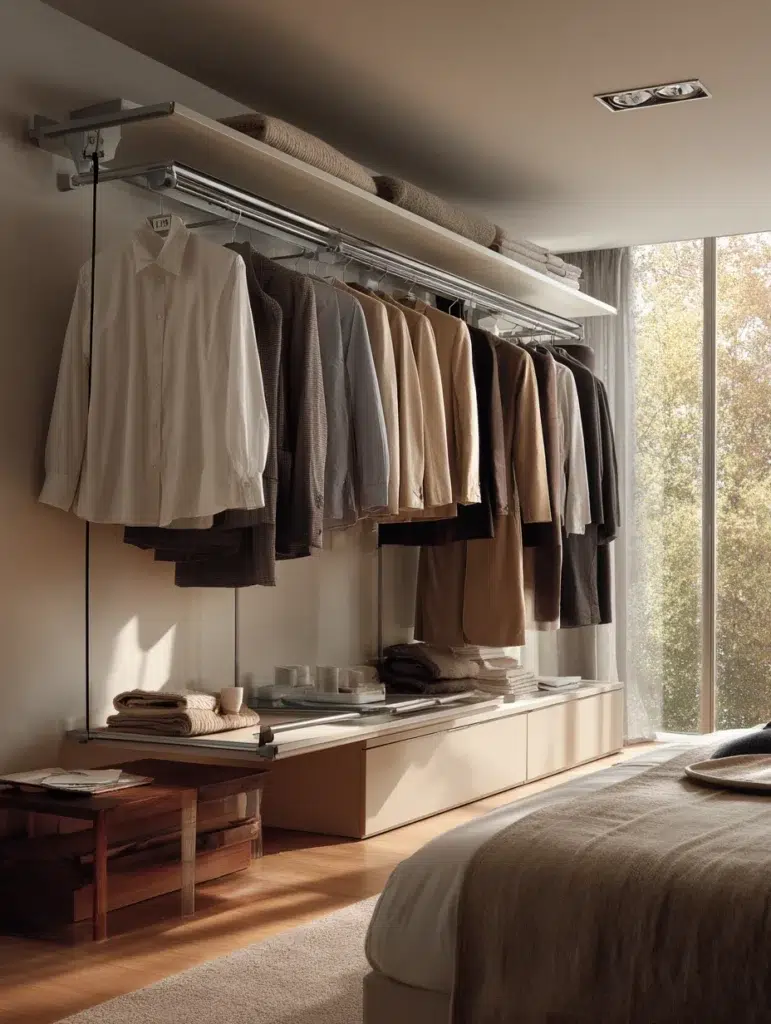 21 Wardrobe with Valet Rod