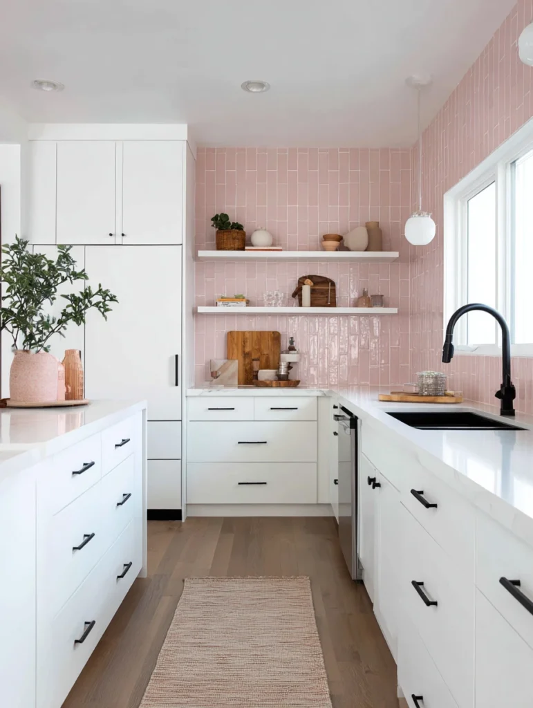 4 Millennial Pink Subway Tiles