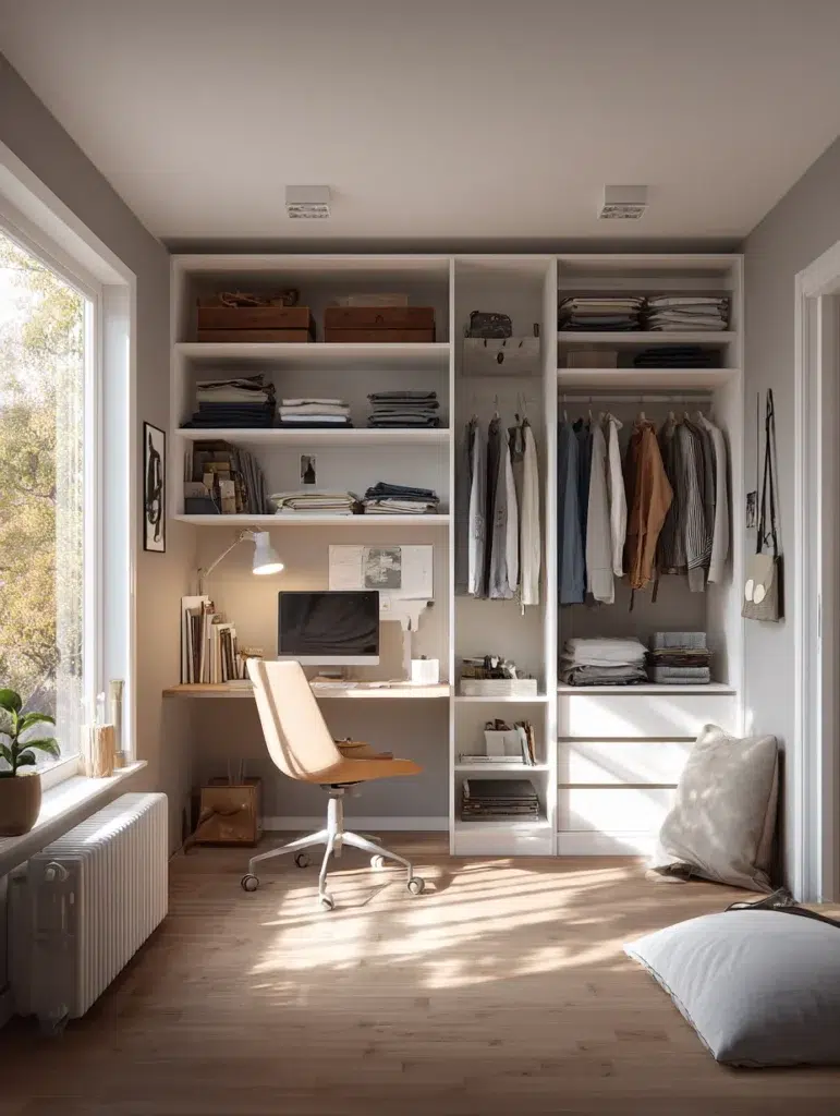 6 Wardrobe with Integrated Desk