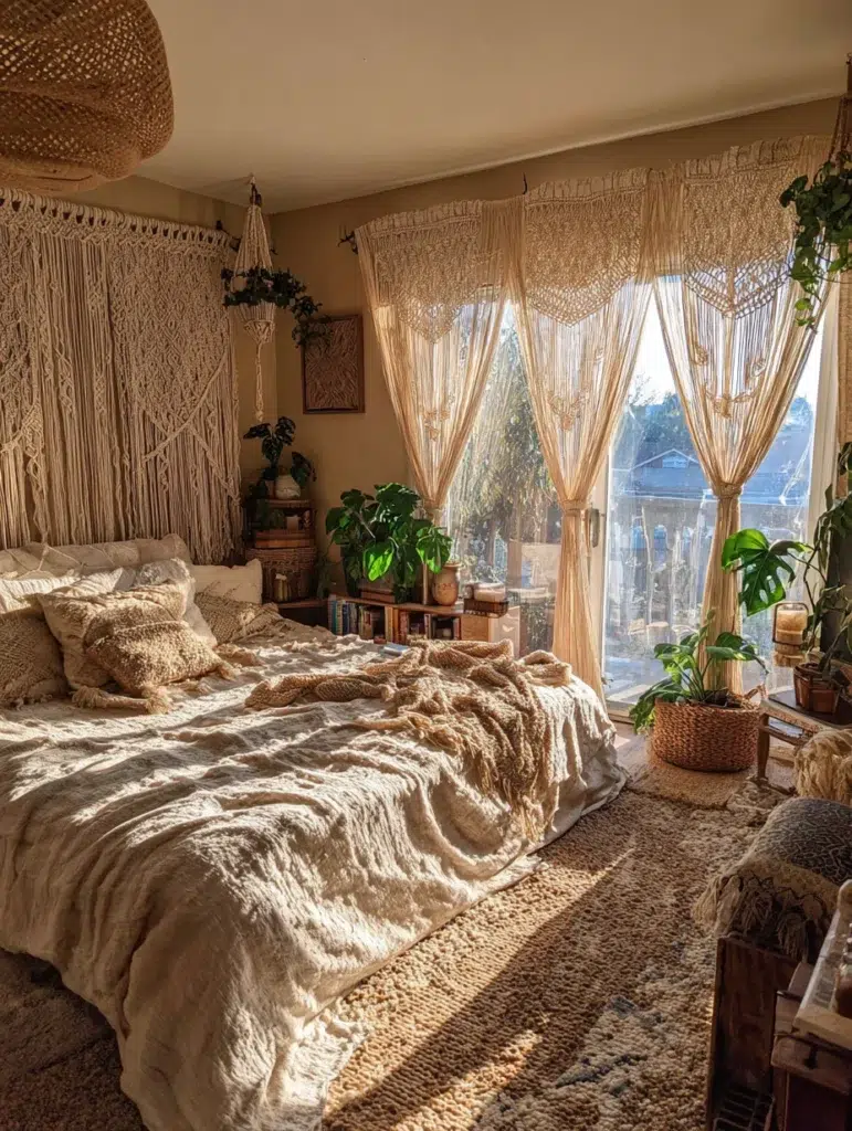 7 Bohemian Macrame Curtain