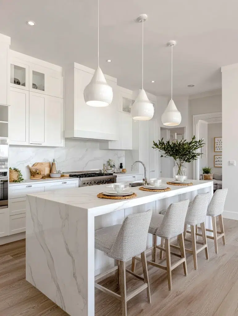 9 Install White Pendant Lights