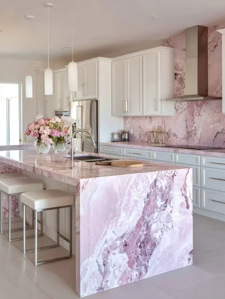 9 Pink Marble Countertops