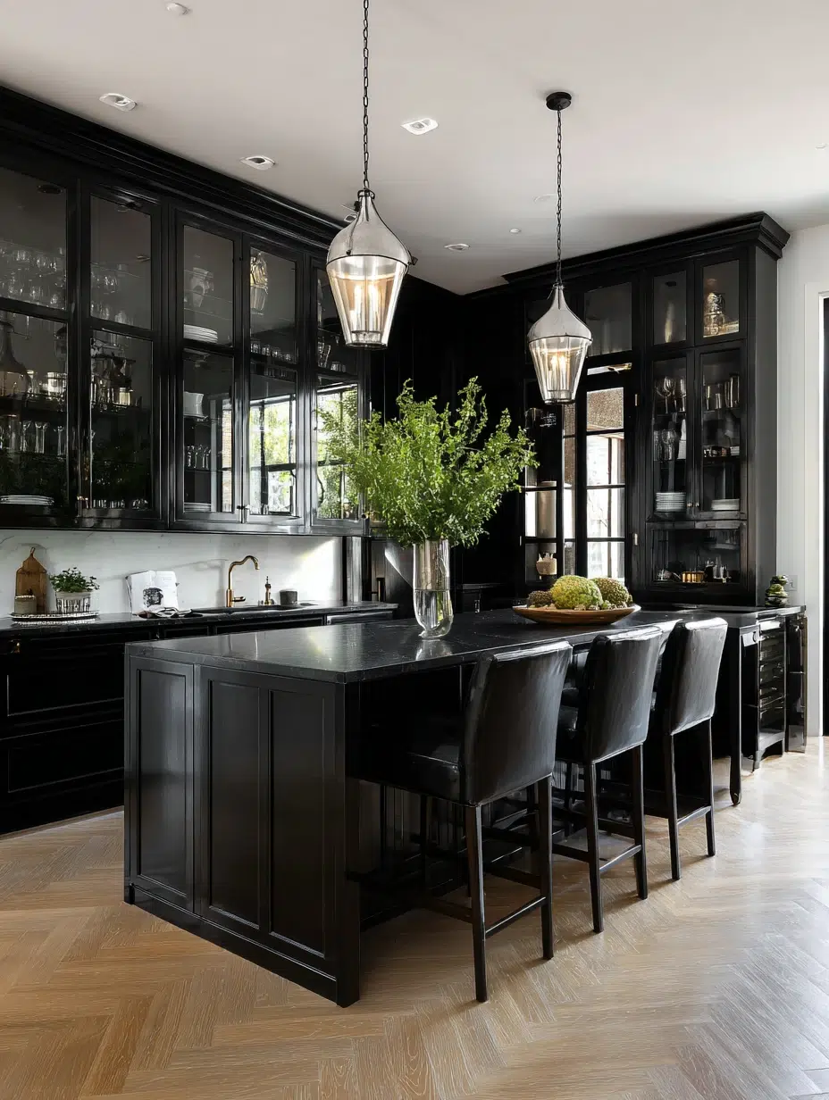 Black Kitchen Cabinet Ideas
