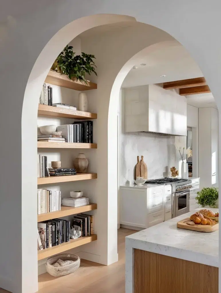 10 Archway With Built In Shelving