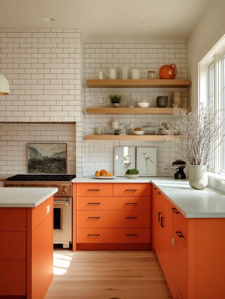 10 Orange Grout Lines