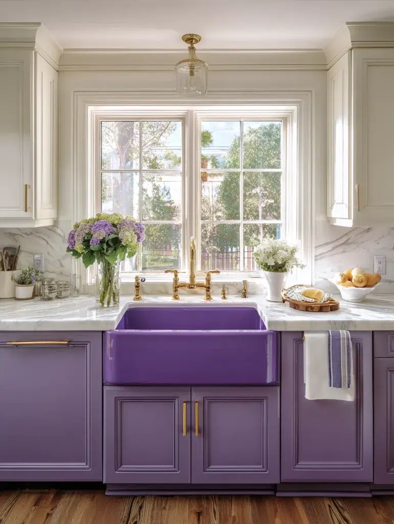 10 Purple Farmhouse Sink