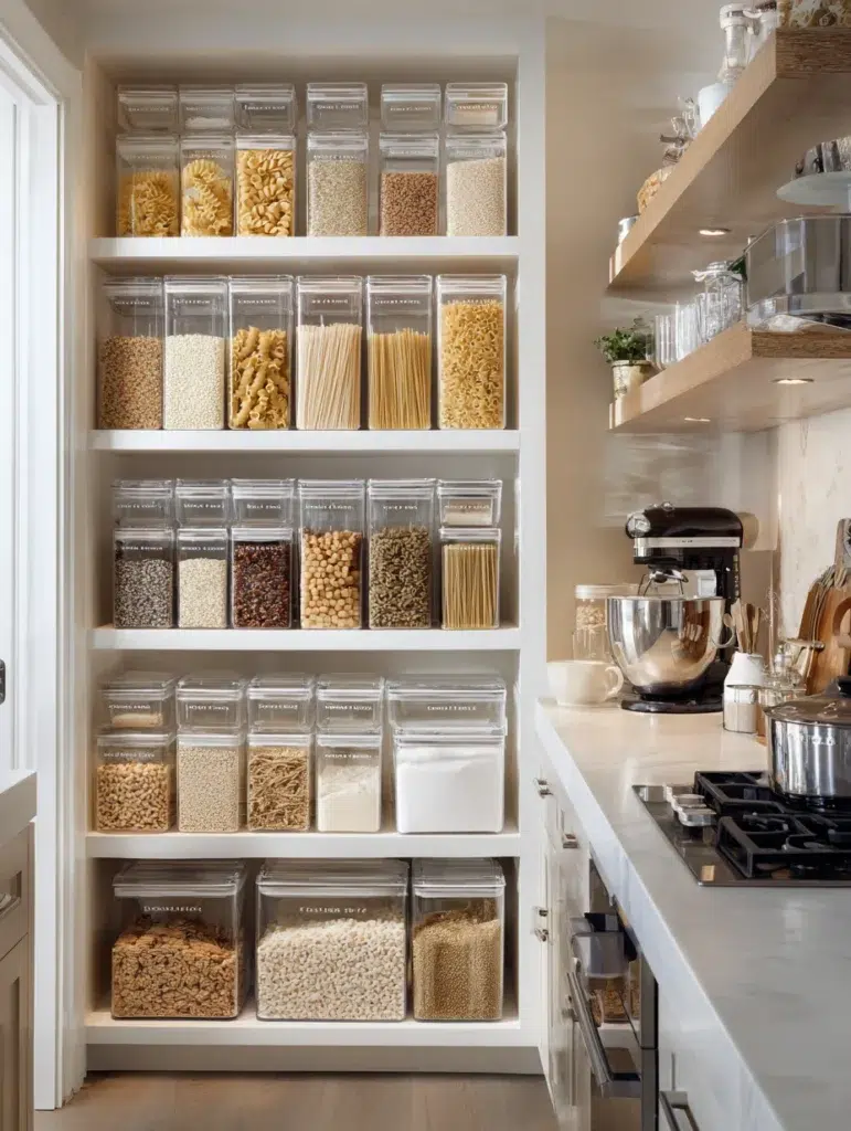 10 Use Stackable Clear Containers
