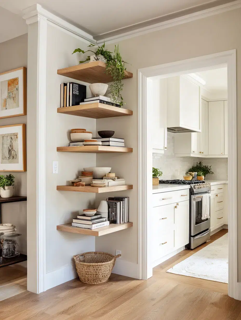 12. Open Shelving Corner Unit