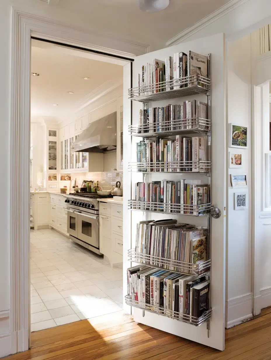 12. Swing-Out Pantry Door Shelving