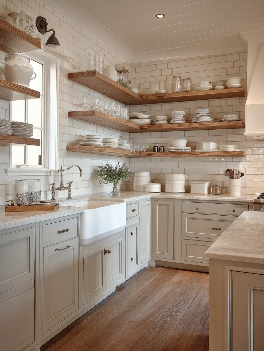 13. Open Shelving for Display