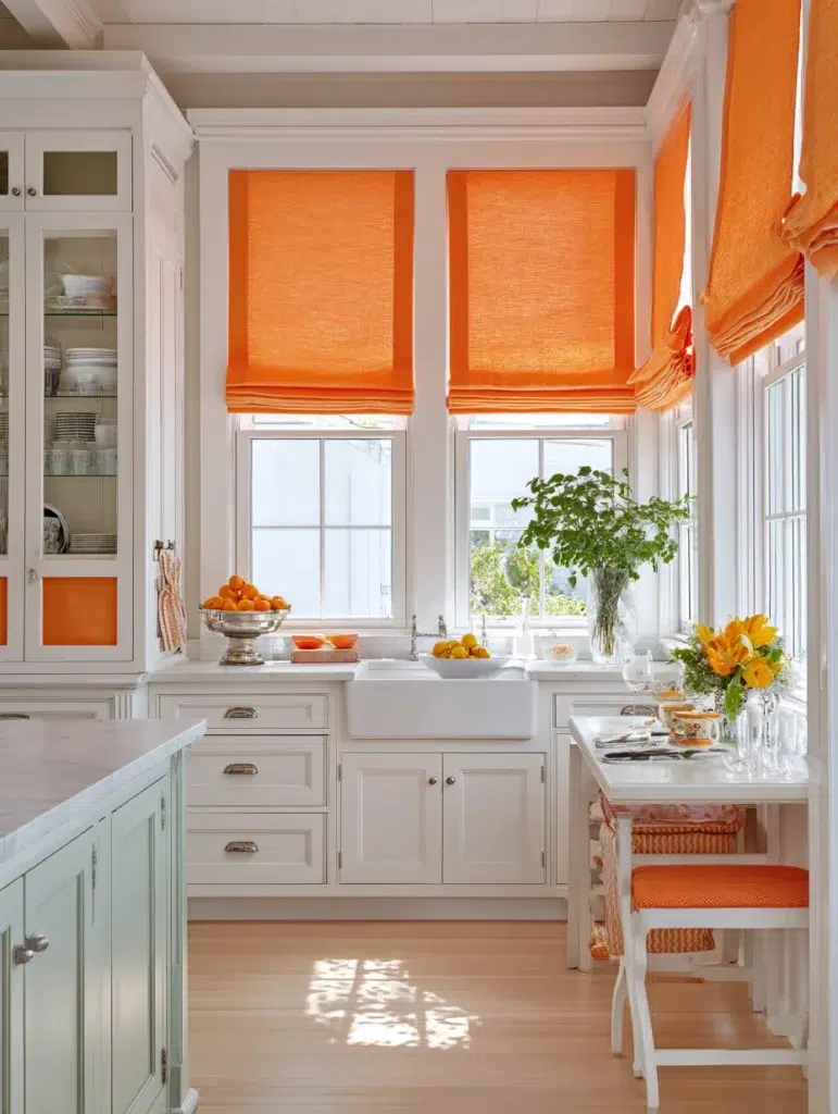 13 Orange Window Treatments