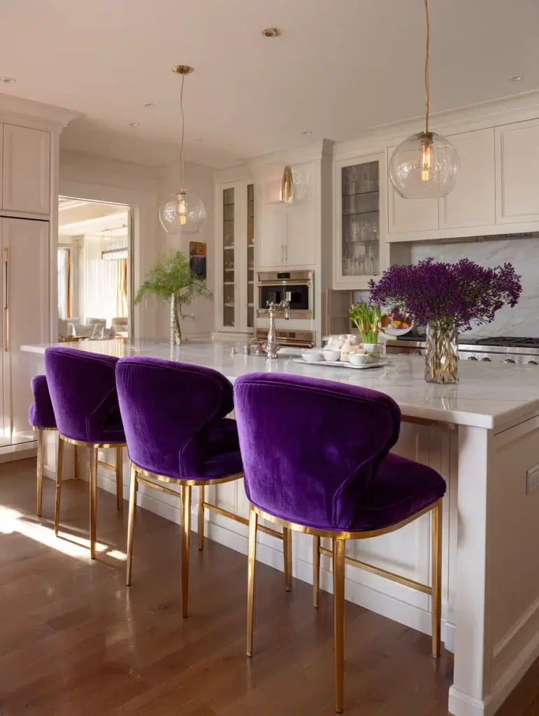 13 Purple Barstools