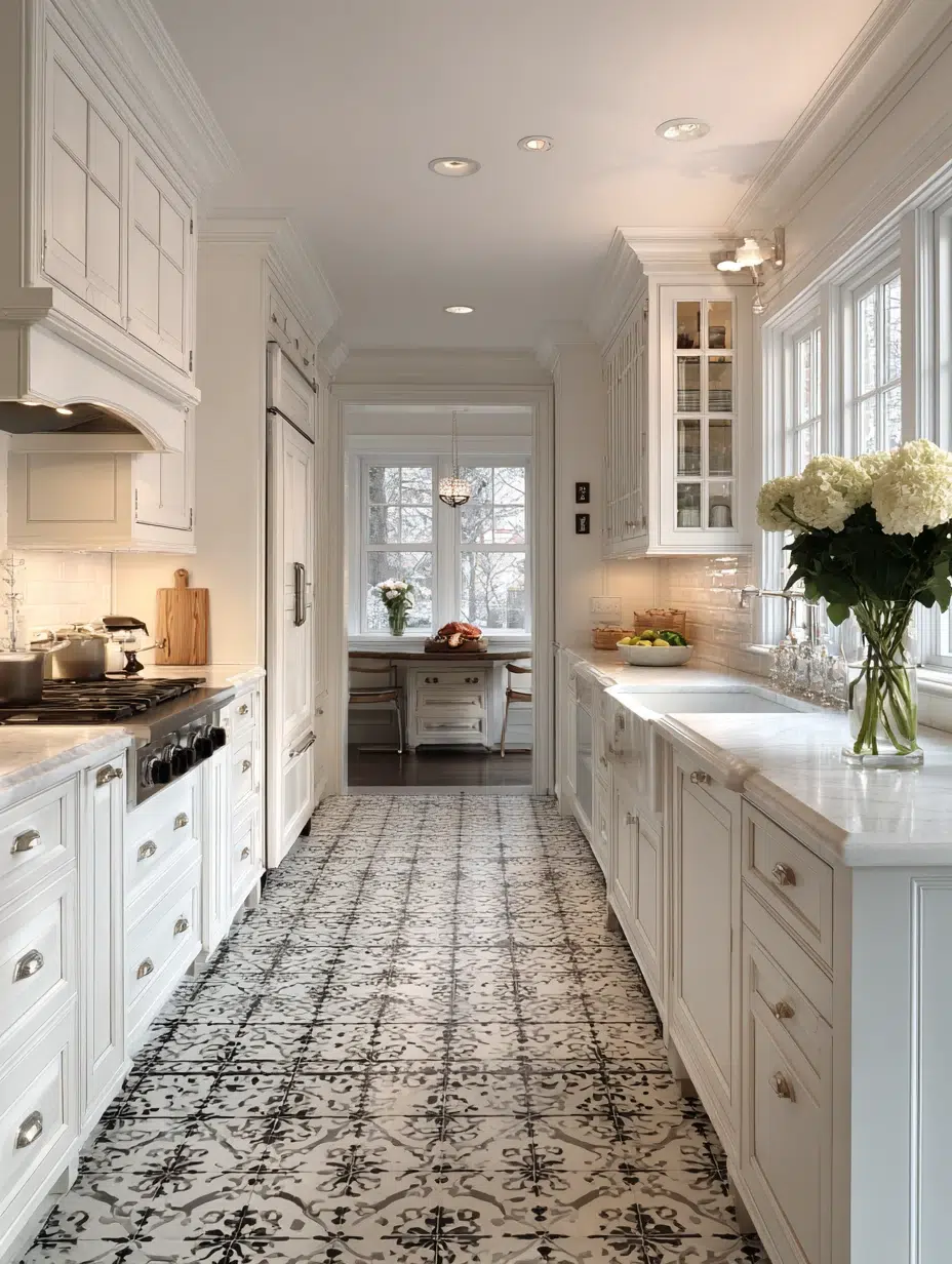 15. Decorative Tile Floor