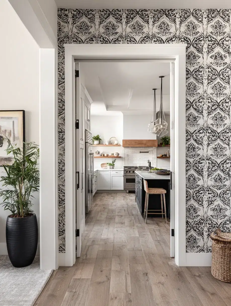 15. Dramatic Wallpaper Accent