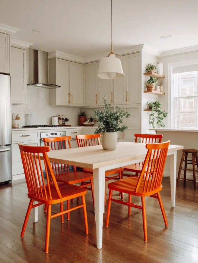 15 Orange Dining Chairs