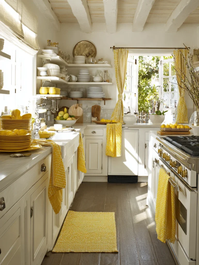 17 Sunny Yellow Kitchen Towels
