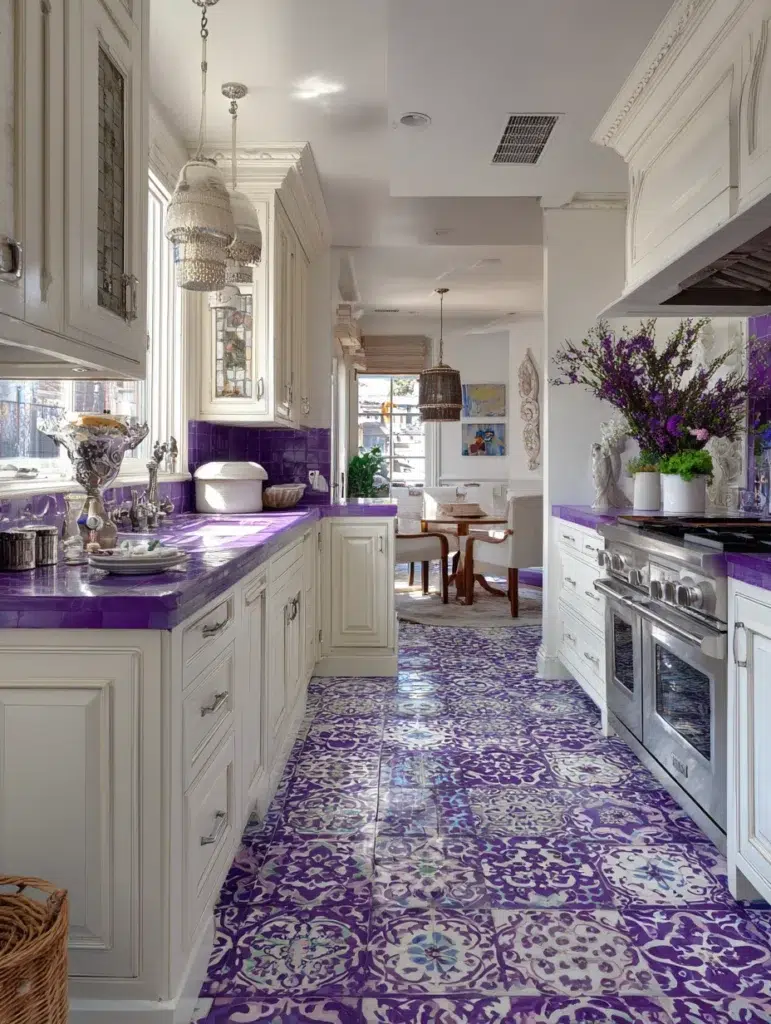 18 Purple Patterned Floor