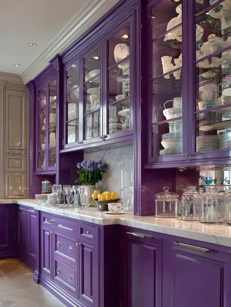 19 Purple Inside Glass Front