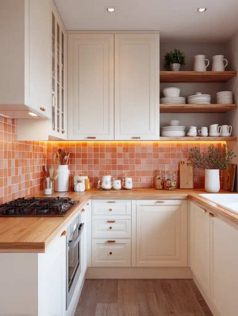 2 Burnt Orange Backsplash
