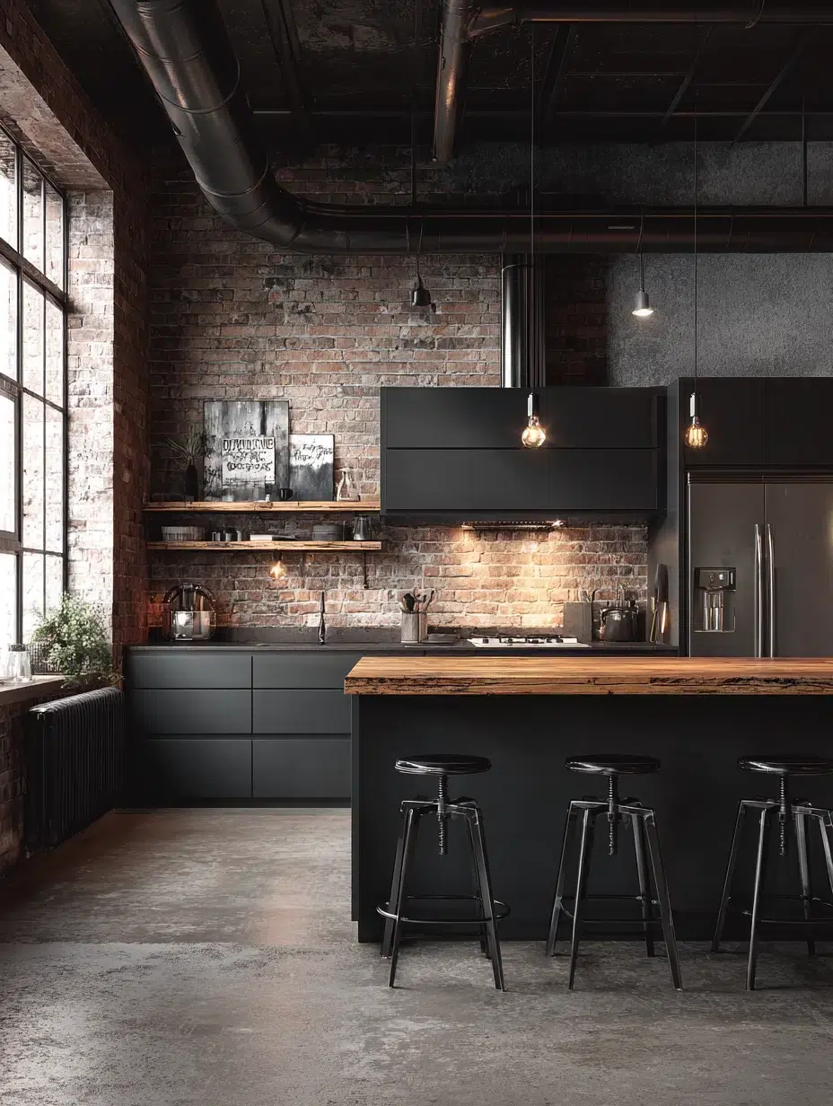 2. Matte Charcoal Finish for Industrial Vibes