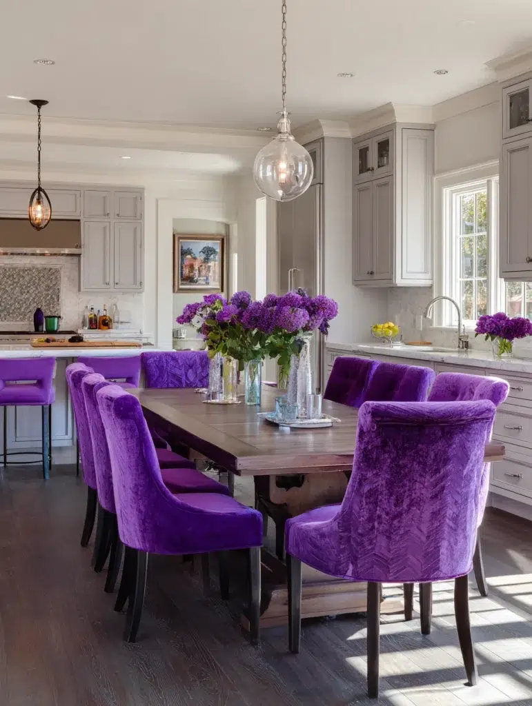 20 Purple Kitchen Chairs