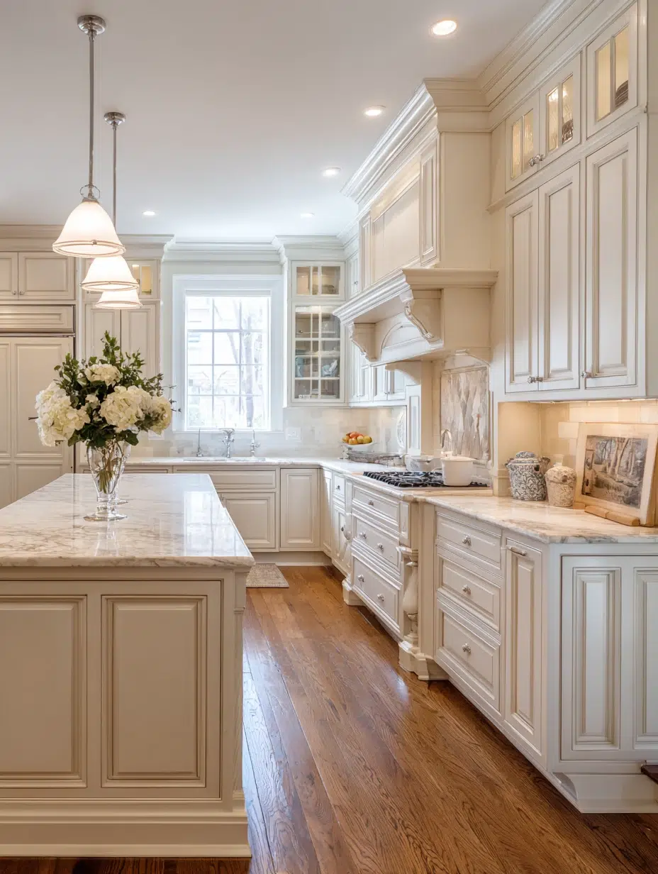 3. Crown Molding on Upper Cabinets