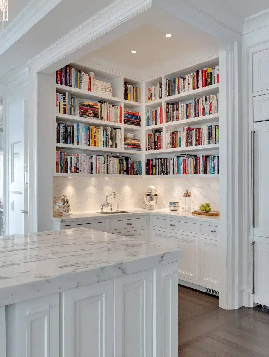 4. Built-In Nook Shelving
