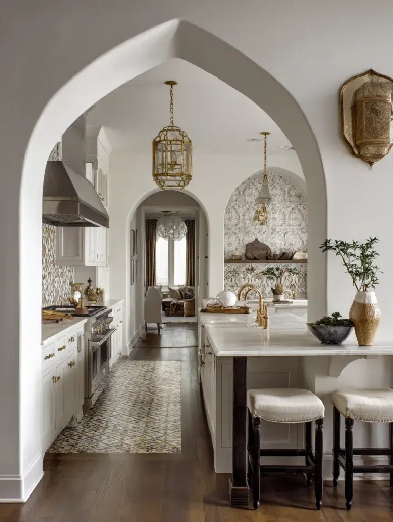 4 Rounded Moroccan Inspired