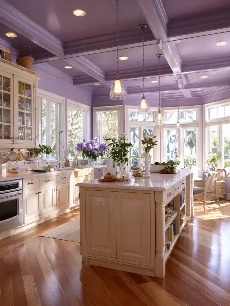 5 Lilac Painted Ceiling