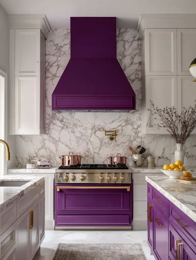 6 Aubergine Range Hood