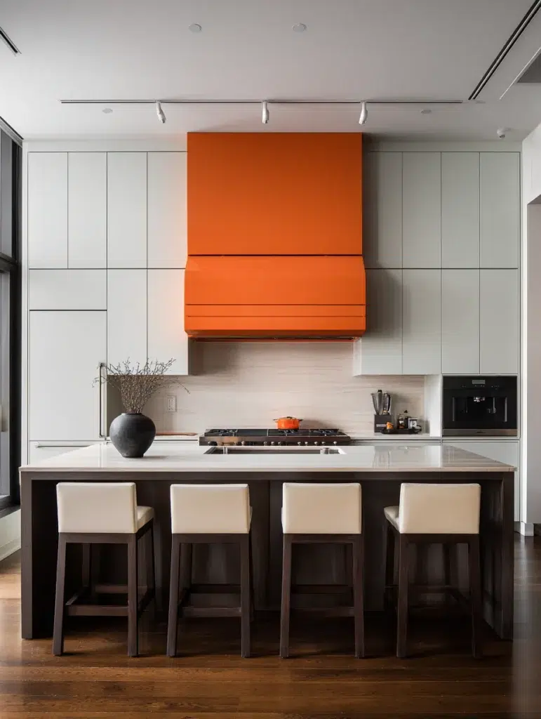 7 Orange Range Hood