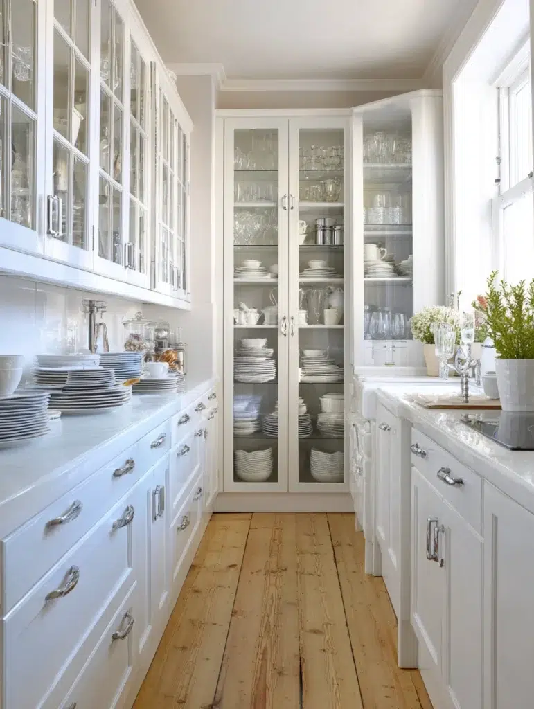 9 Incorporate Glass Front Cabinet