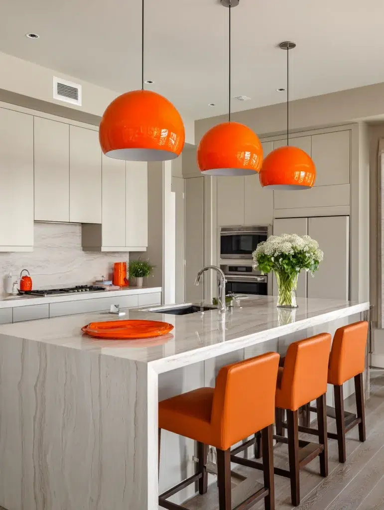 9 Orange Pendant Lights