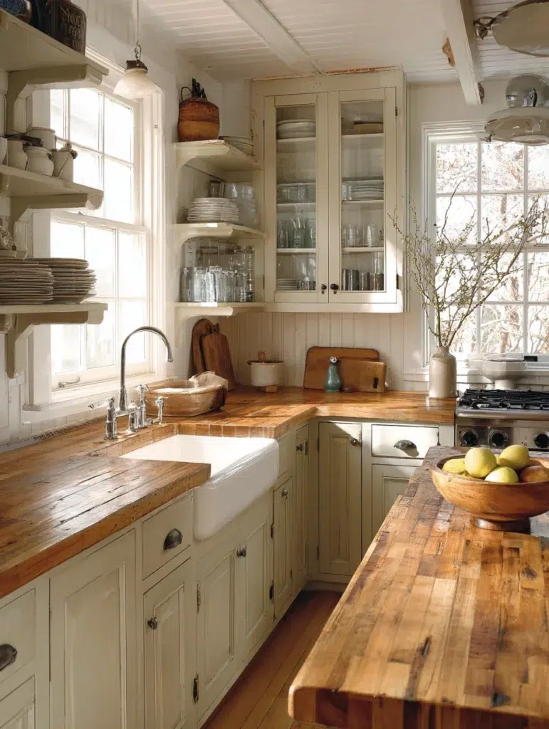 9 Use Butcher Block Countertops